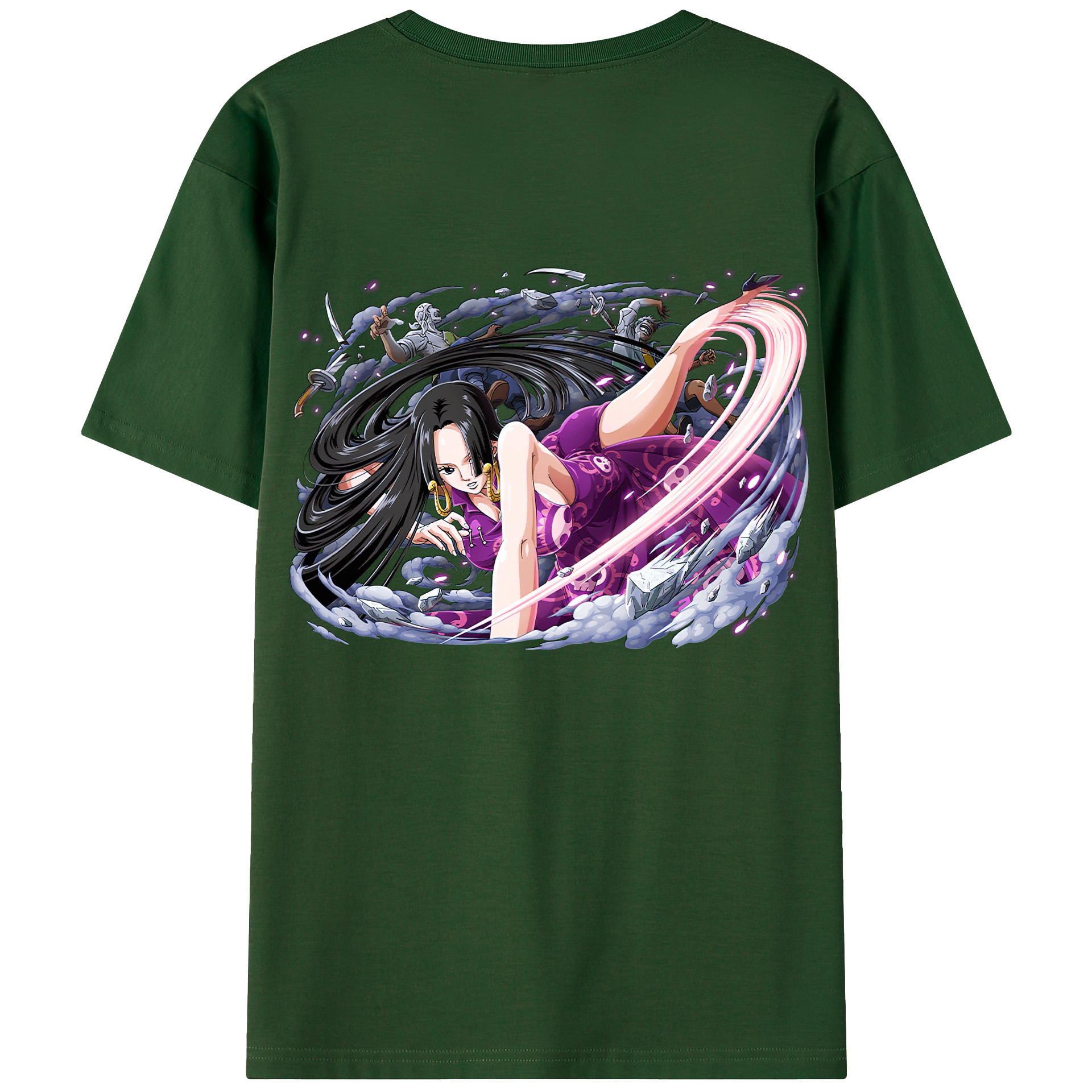 ワンピース ボア・ハンコック ONE PIECE Boa·Hancock 綿100％半袖Tシャツ（背面プリント）